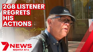 Protestor Peter Ewen says he regrets sending threatening messages to 2GB