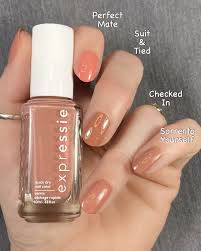 Essie Expressie Comparisons Part 1 Livwithbiv Essie Nail Colors Nail Polish Pink Gel Nails