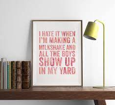 My Milkshake Meme Print Closet Decor Kitchen Wall Art Funny Wall Art Home Decor Art Print Funny A Funny Wall Art Office Wall Art Printable Wall Art