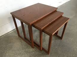 Vintage Danish Modern Solid Teak Nesting Tables 3 Peter Hvidt Mcm Mid Century Modern S Mid Century Modern Side Table Vintage Danish Modern Nesting End Tables