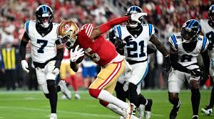 Jauan Jennings throws punch at Tre'Von Moehrig after cheap shot in 49ers' win over Panthers - ABC News