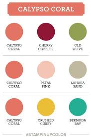 For 2019, the pantone color institute&hellip. Art With Heart Colour Creations Blog Hop 10 Calypso Coral Color Schemes Colour Palettes Paint Color Combos Color Combos