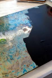 You can decorate your home with repurposed antiques such as tin ceiling tiles. Damask Antique Mirror Diy Tutorial Salvaged Living
