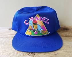 Vintage camel cigarettes logo baseball cap hat snapback black corduroy euctop rated seller. Pin On Vintage Tobacciana Hats