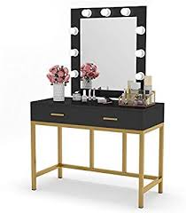 Beauty select your cookie preferences we use cookies and similar tools to enhance your shopping experience, to provide our services, understand how customers use our services so we can make. Amazon Com Tribesigns Vanity Table With Lighted Mirror Makeup Vanity Dressing Table With 9 Lights And 2 Vanity Table Set Vanity Table Vanity Set With Mirror