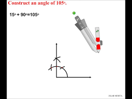 圆规, draw, painting, di lukis, draw eye, cambodia, draw cell, draw logo. Angle Constructions Using Compass 105 Degrees Youtube