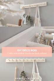 Creez Un Porte Manteau En Bois Diy Super Facile Diy Diy Deco Pateres Murale