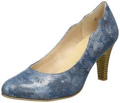 Caprice Womens 22406 Closed Toe Pumps Blue Ocean Comb