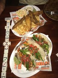 Fish was fresh tasting and perfectly cooked! Fish And Chips E Tacos De Salmao Picture Of Hooters Party Center Cancun Tripadvisor