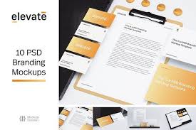 Elevate Psd Branding Mockup Bundle Branding Mockups Branding Presentation Design