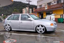 Gol G2 Com Rodas Volcano Wheels F348 Aro 18 Gol Volcano Gol G2 Rebaixado