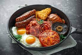 Make it in the crockpot. Full English Breakfast With Bacon Sausage Fried Egg Baked Fototapete Fototapeten Hash Bohne Hintergrund Myloview De