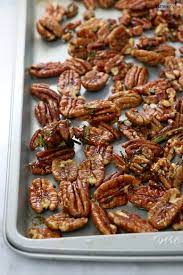 Vegan Roasted Sweet Spicy Rosemary Pecans Eat Drink Shrink Recipe Rosemary Pecans Sweet And Spicy Roasted Pecans