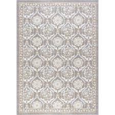tayse rugs majesty taupe 5 ft x 7 ft