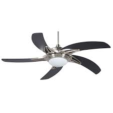 Concord Fans 52 Stargate Modern Stainless Steel Ceiling Fan With Light Remote Stainless Steel Ceiling Fan Contemporary Ceiling Fans Modern Ceiling Fan