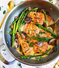 Then, stir in the lemon zest, parmesan, dill, and salmon and cook until heated through. Creamy One Pot Garlicky Salmon Asparagus Beautiful Eats Things