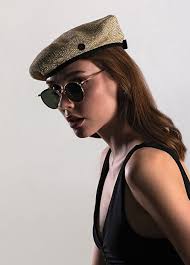 Sibi Hats ALTIN Kadın Sheila Gold Zincir Efekt Kadın Beret Şapka 1500147