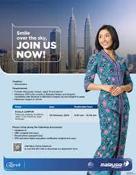 Experienced cabin crew we are looking for experienced cabin crew able to create a pleasant and safe flight experience for our guests. Malaysia Airlines Cabin Crew Walk In Interview Kuala Lumpur February 2019 Better Aviation