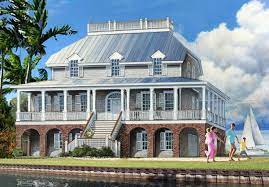 Plan 32651wp Dramatic Low Country House Plan Low Country Homes Coastal House Plans Country House Plan