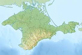 Crimea is located south of the ukrainian region of kherson, to which it is connected by the isthmus of perekop, and west of the russian region of kuban, from which it is separated by the strait of kerch though linked by the crimean bridge since 2018. Crimea Wikipedia