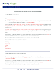 Sample Donation Thank You Letter How To Write A Donation Thank You Letter Download This Thank You Letter Template Donation Thank You Letter Donation Letter