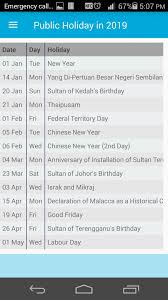 Employers should be aware of the johor public holiday to better manage business expectations and staffing requirements to. Malaysia Calendar 2019 For Android Apk Download