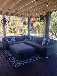 Amazon Com Customer Reviews Toja Turo Outdoor Patio Sectional Set 5 Pcs Wicker Rattan Body Patio Sectional Patio Sectional Diy Sectional Patio Furniture