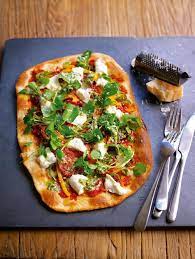 Calabrese Pizza Recipe Delicious Magazine Recipe Recipes Fakeaway Recipes Stuffed Peppers
