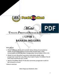 Buku panduan jawapan bahasa melayu tahun 6 upsr binmuhammad. Upsr English New Format Module Perak
