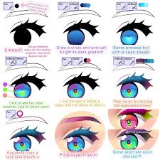 I'm showing you how to draw the shining eye in this video i could do the eye tutorial in details.maybe lol but hope you guys like my video and. How To Color Eyes Anime Eyes Anime Eye Drawing Digital Painting Tutorials