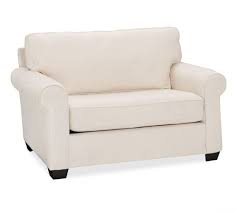This awesome folding convertible twin size sleeper sofa bed chair from homcom is perfect for your living room, den, or dorm room where an unexpected guest surprise you. Buchanan Roll Arm Upholstered Twin Sleeper Sofa With Memory Foam Mattress Pottery Barn