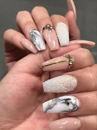 Try these galactic nails with your simplest outfit. 1001 Ideas For Coffin Shaped Nails To Rock This Summer