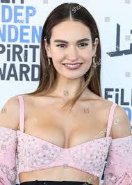 Lily James Wearing Del Core Arrives Editorial Stock Photo