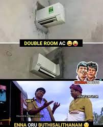 Shop air conditioners and fans, like portable fans, wall air conditioners and more at lowe's. Double Room Ac Be Like Meme Tamil Memes