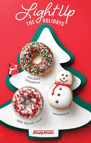 Light Up The Holidays By Visiting Our Friends At Krispy Kreme It S The Perfect Holiday Treat To Share With Fri Christmas Donuts Holiday Sprinkles Krispy Kreme