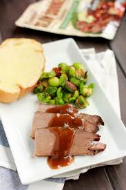 Sprinkle the chuck roast with salt and black pepper, and roll the roast in the flour to coat all sides. Slow Cooked Pot Roast And Gravy With Campbell S One Sweet Appetite