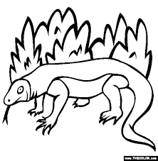 Let us introduce your child into the world of mammals! Komodo Dragon Coloring Page Free Komodo Dragon Online Coloring Dragon Coloring Page Coloring Pages Komodo Dragon