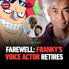 After 25 years of voicing Franky, Kazuki Yao is retiring from his role due  to health reasons! 🙏🙏 His replacement will be announced during upcoming  Jump Festa.