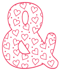 Valentine Stencils Printable Love Font With Hearts In 2020 Large Letter Stencils Letter Stencils Stencil Font