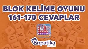 Blok Kelime Oyunu Seviye 161 170 Cevaplari