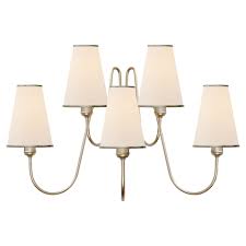We did not find results for: Visual Comfort Montreuil Medium Five Arm Wall Sconce With Linen Shades Burnished Silver Leaf
