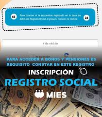 Consulta tu registro social del mies el registro social es un catastro que contiene información social, económica y demográfica de las personas y familias; Consultas Ec Registro Social Inscripciones Y Consultas Facebook