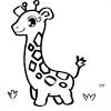 Cute hand drawn leopard in black and white style. 1
