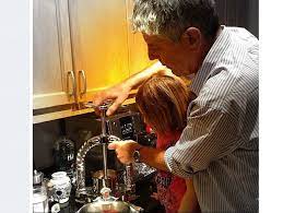 Anthony bourdain raved about daughter months before death: Anthony Bourdain And Child Husband And Daughter Pressing The Duck Teamwork Ottavia Bourdain Anthony Bourdain Anthony Saint Anthony