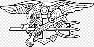 Trident Navy Seals Logo Drawing Png Download 846x423 2736904 Png Image Pngjoy
