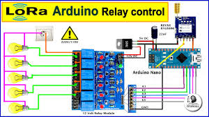Controlling a relay module with the arduino is as simple as controlling any other output as we'll see later on. Lora Arduino Relay Control Circuit With Lora Module Rylr896 Youtube