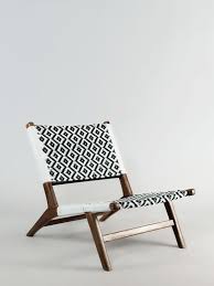 Nagarey Products Kursi Gonzalo Lounge Chair Black White Natural Mobilier De Salon Fauteuil Mobilier
