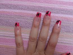 Gelove nehty cervene ombre : Ombre Gelove Nehty Do Ztracena