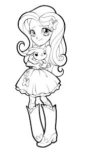 Make your world more colorful with printable coloring pages from my little pony fluttershy. Fluttershy And Her Rabit Coloring Pages My Little Pony Coloring Pages Coloring Pages For Kids And Adults