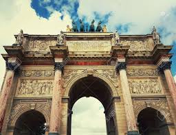 Arc de triomphe du carrousel. Close Up View Of The Triumphal Arch Arc De Triomphe Du Carrousel In Paris France Stock Photo Picture And Royalty Free Image Image 89422831